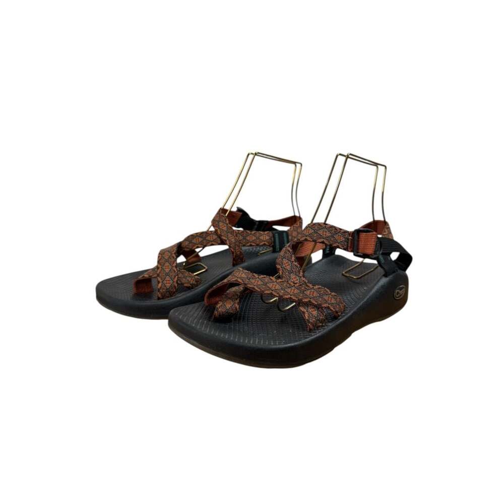 Chaco Women's Orange/Brown Patterned Strappy Sandals